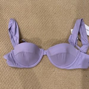 WeWoreWhat Wide Strap Tricot- Lilac